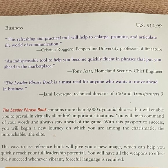 The Leader Phrase Book 3000+ Powerful Phrases That Put You in Command by Alain - Picture 12 of 16